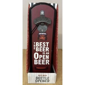 Wembley Wall Mounted Bottle Opener Best Beer Is An Open Beer 12" New Packaged